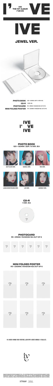 IVE – I've IVE (Vol.1) Album – 2 Versies, Met Fotoboek, Fotokaart En Sticker – Pre-orderbonus, Origineel Uit Zuid-Korea