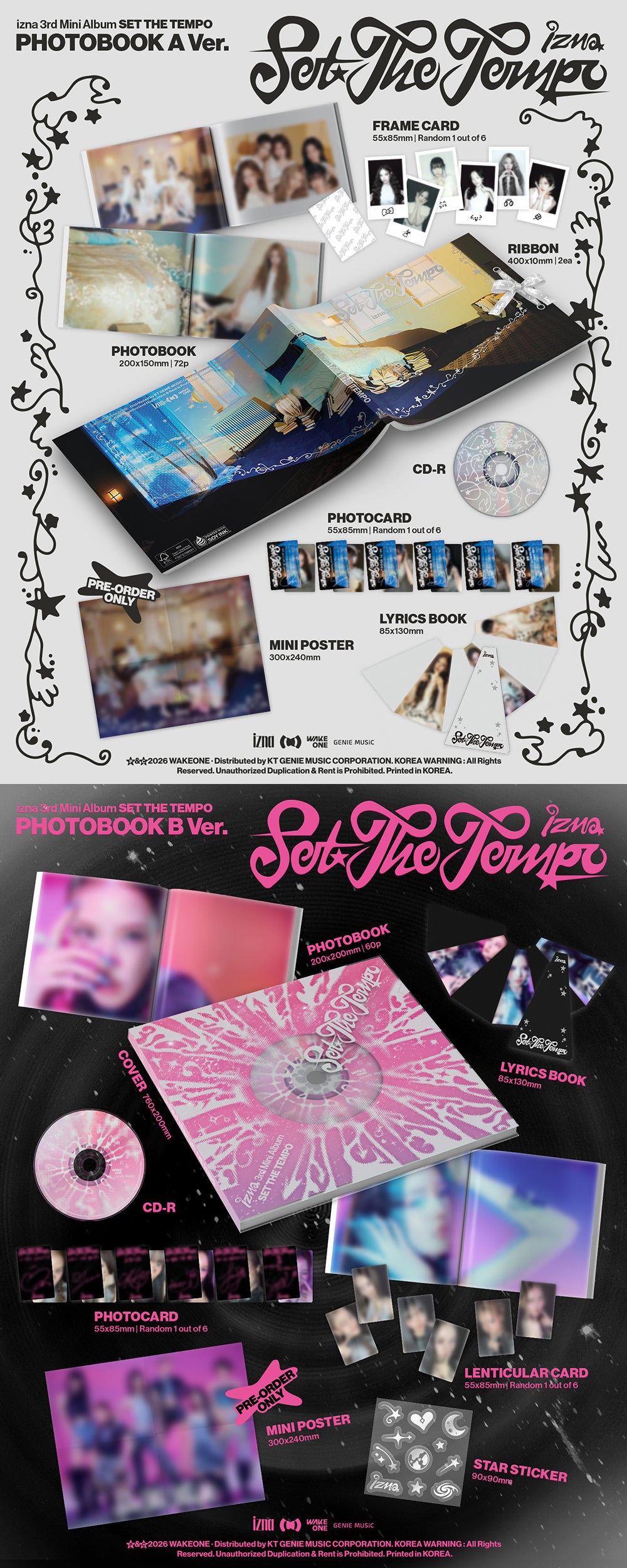[PRE-ORDER] IZNA - 3rd Mini Album ‘Set The Tempo’ (Photobook Ver.)