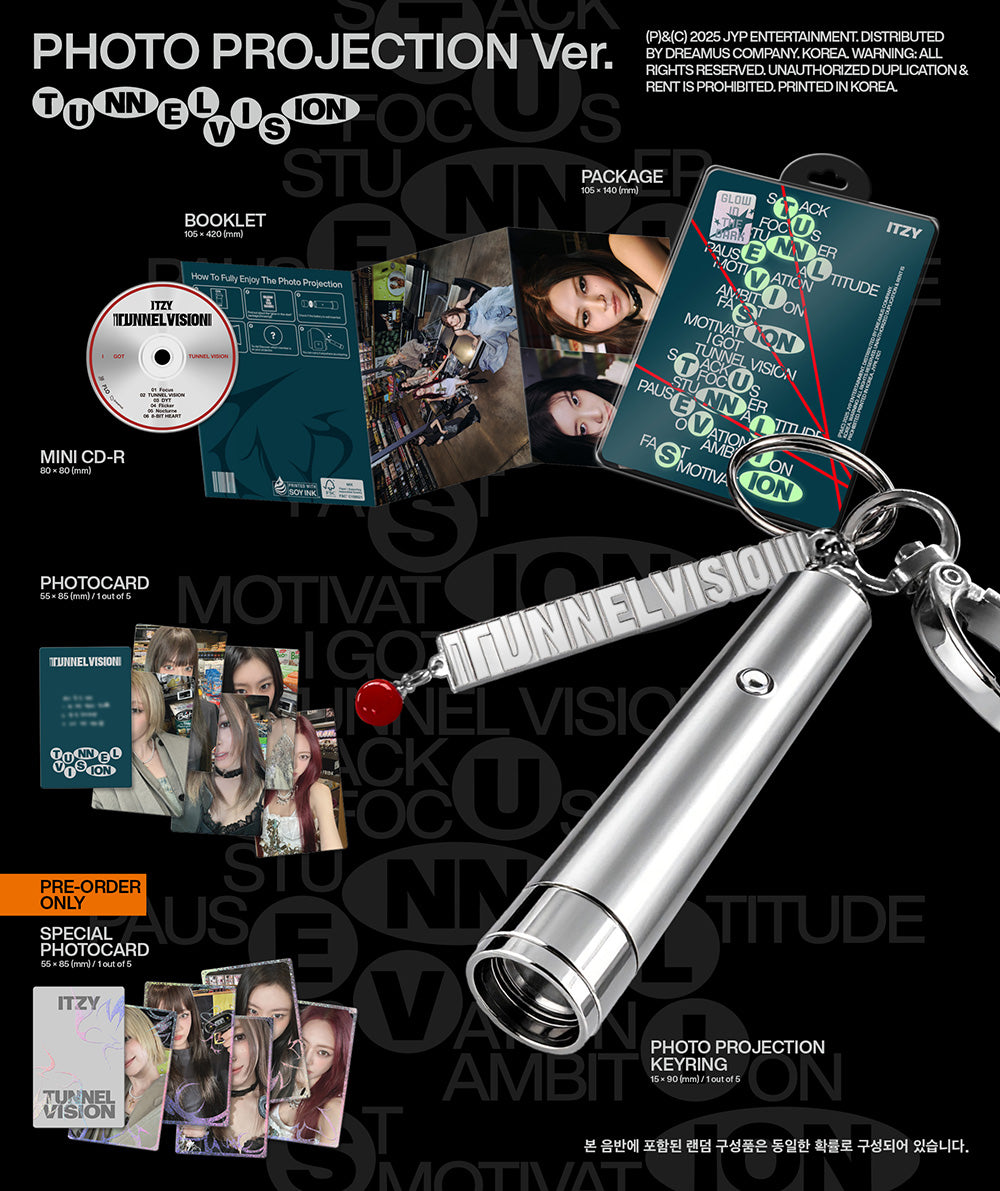 [SALE] ITZY - TUNNEL VISION (Photo Projection Ver.)