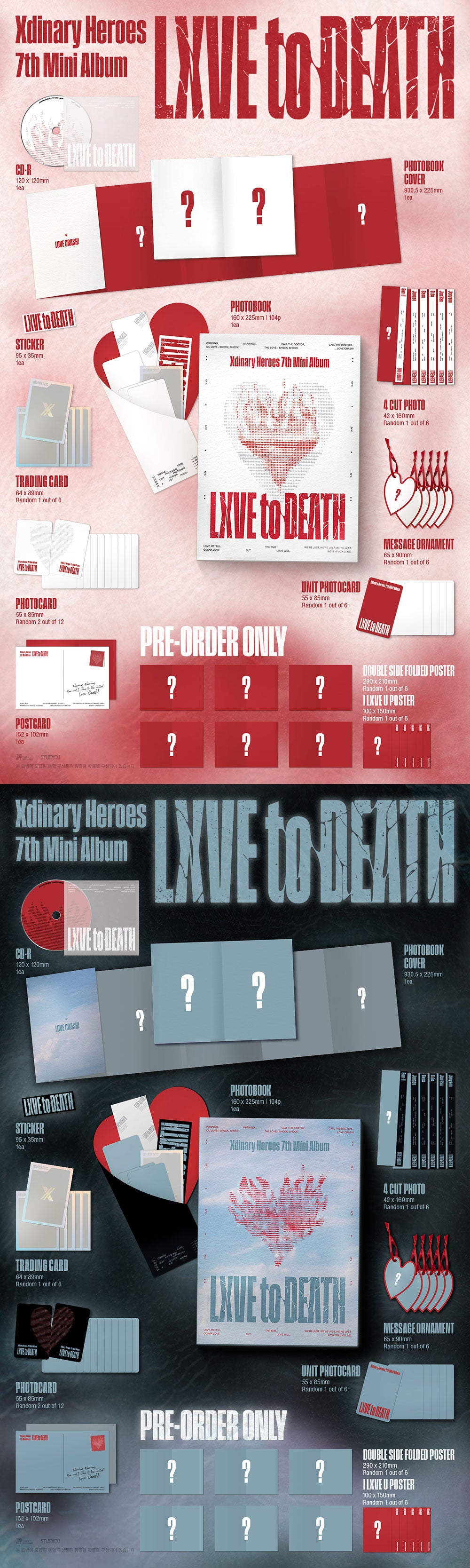 [PRE-ORDER] XDINARY HEROES - 7th Mini Album ‘LXVE TO DEATH’ (Photobook Ver.)