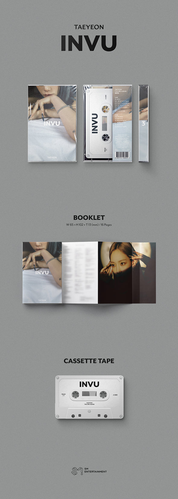 TAEYEON - 'INVU' 3rd Album (TAPE VER)