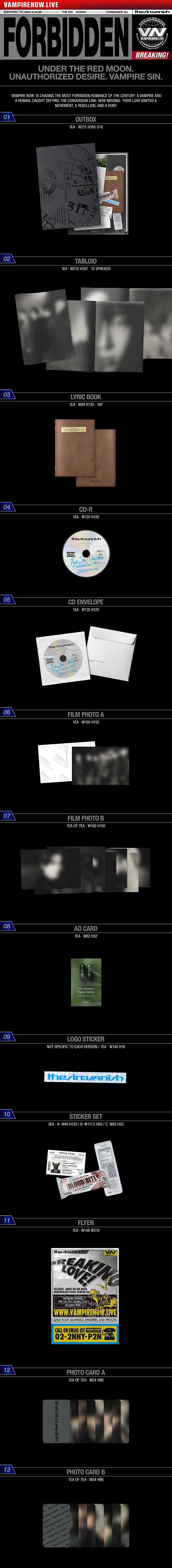ENHYPEN - 7th Mini Album 'THE SIN: VANISH' (Standard)