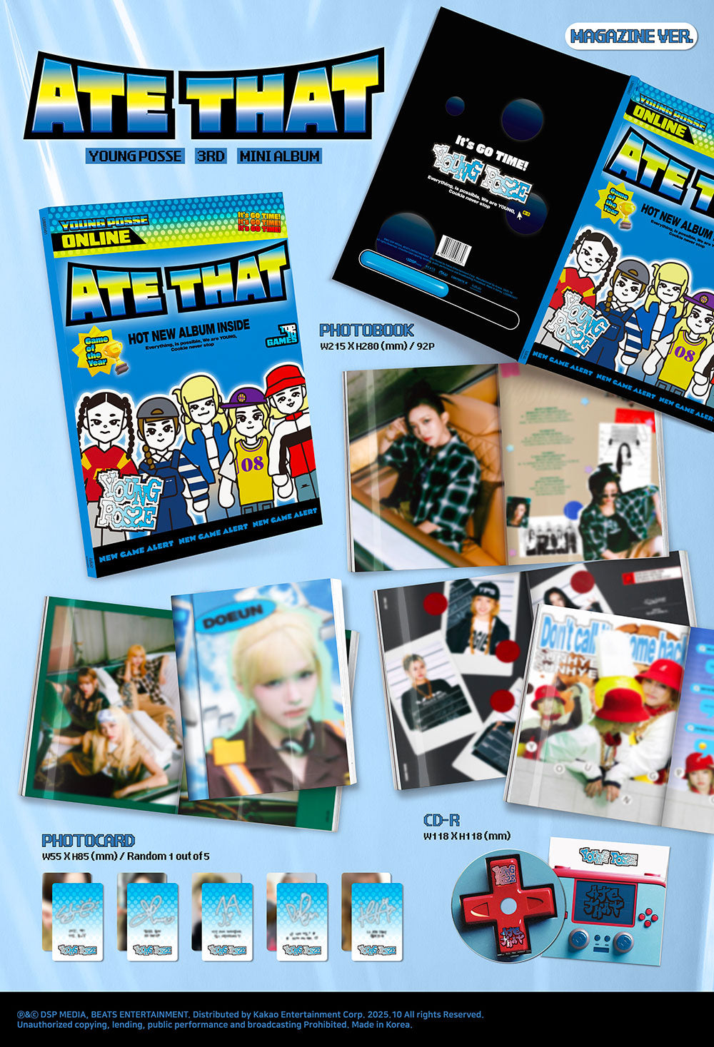 [PRE-ORDER] YOUNG POSSE - 3rd EP ‘ATE THAT’ (Magazine Version)
