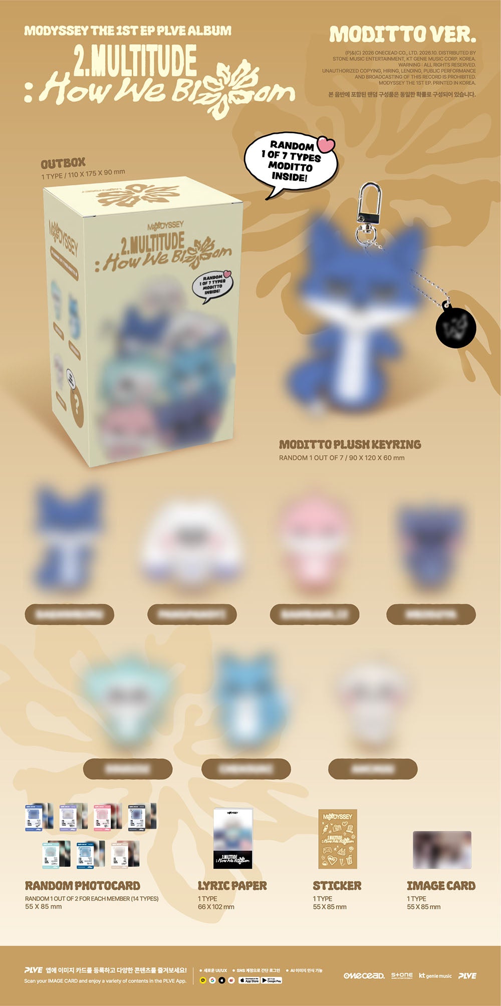 [PRE-ORDER] MODYSSEY - 1st EP Album 2. MULTITUDE: HOW WE BLOOM (MODITTO/PLVE Ver)