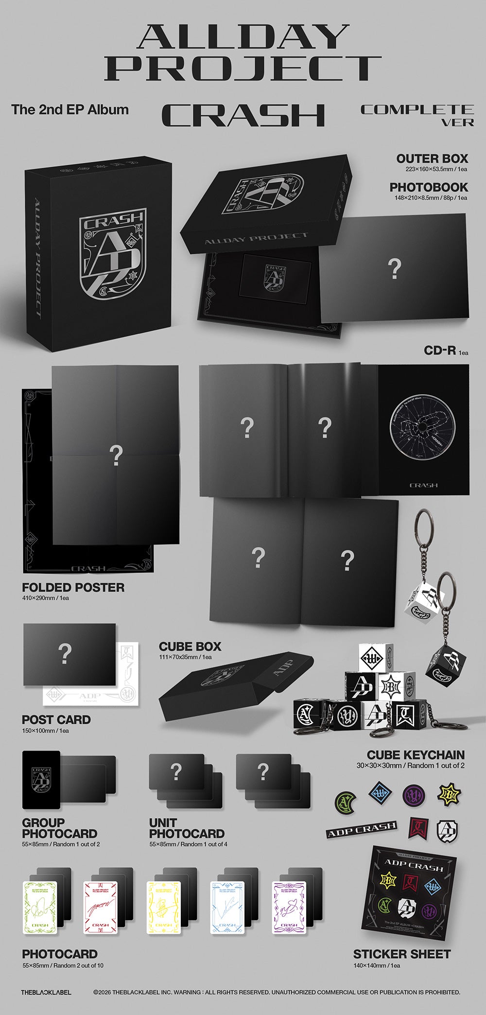 [PRE-ORDER] ALLDAY PROJECT - The 2nd EP Album 'CRASH' (COMPLETE Ver.)