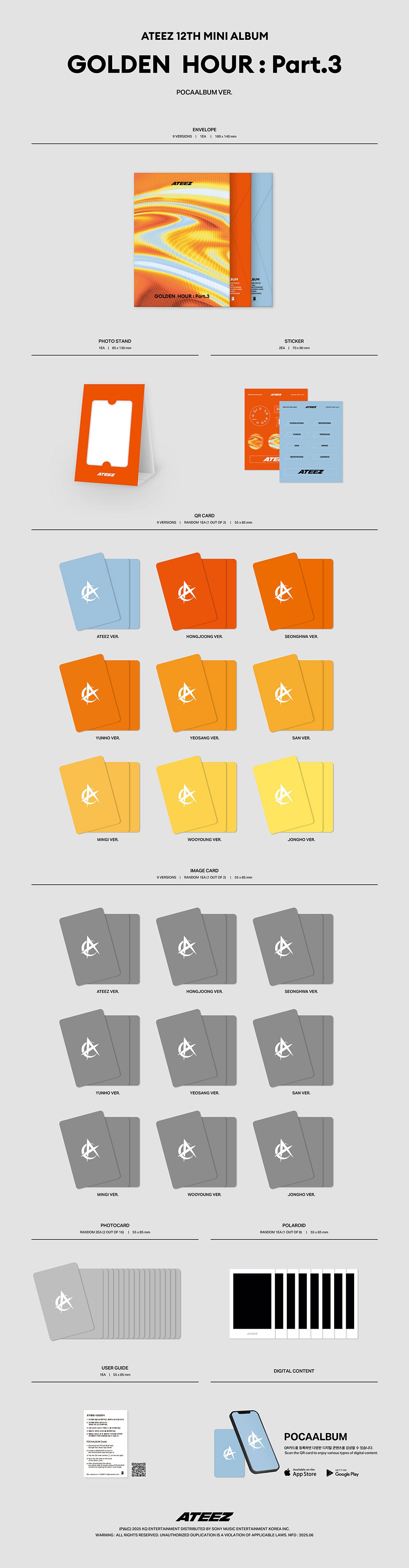 ATEEZ - GOLDEN HOUR : Part.3 (POCAALBUM VER.)