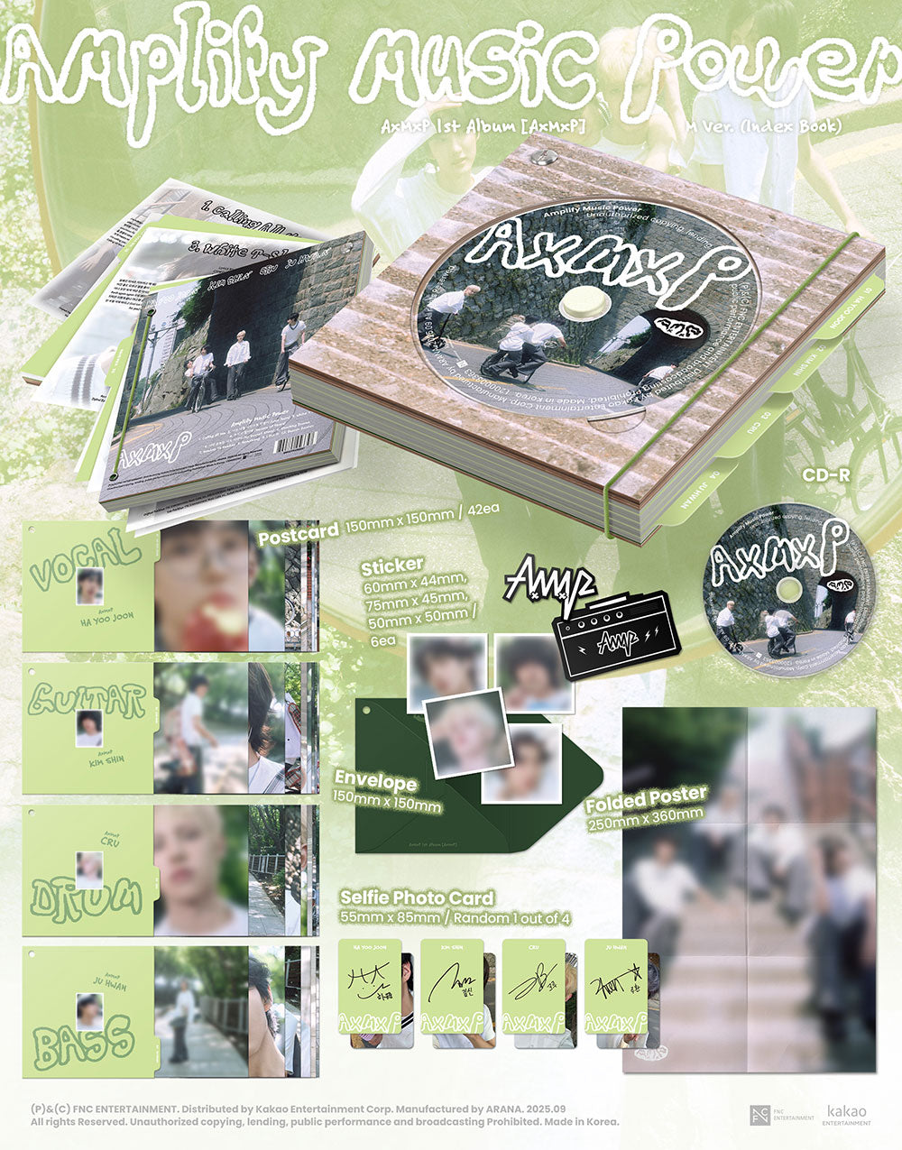 [PRE-ORDER] AxMxP - 1st Full Album 'AxMxP' (M/Index Book Ver.)