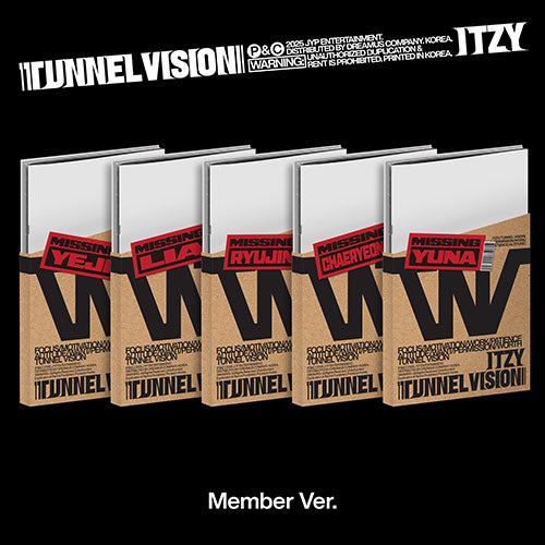 [PRE-ORDER] ITZY - TUNNEL VISION (Member Ver.)