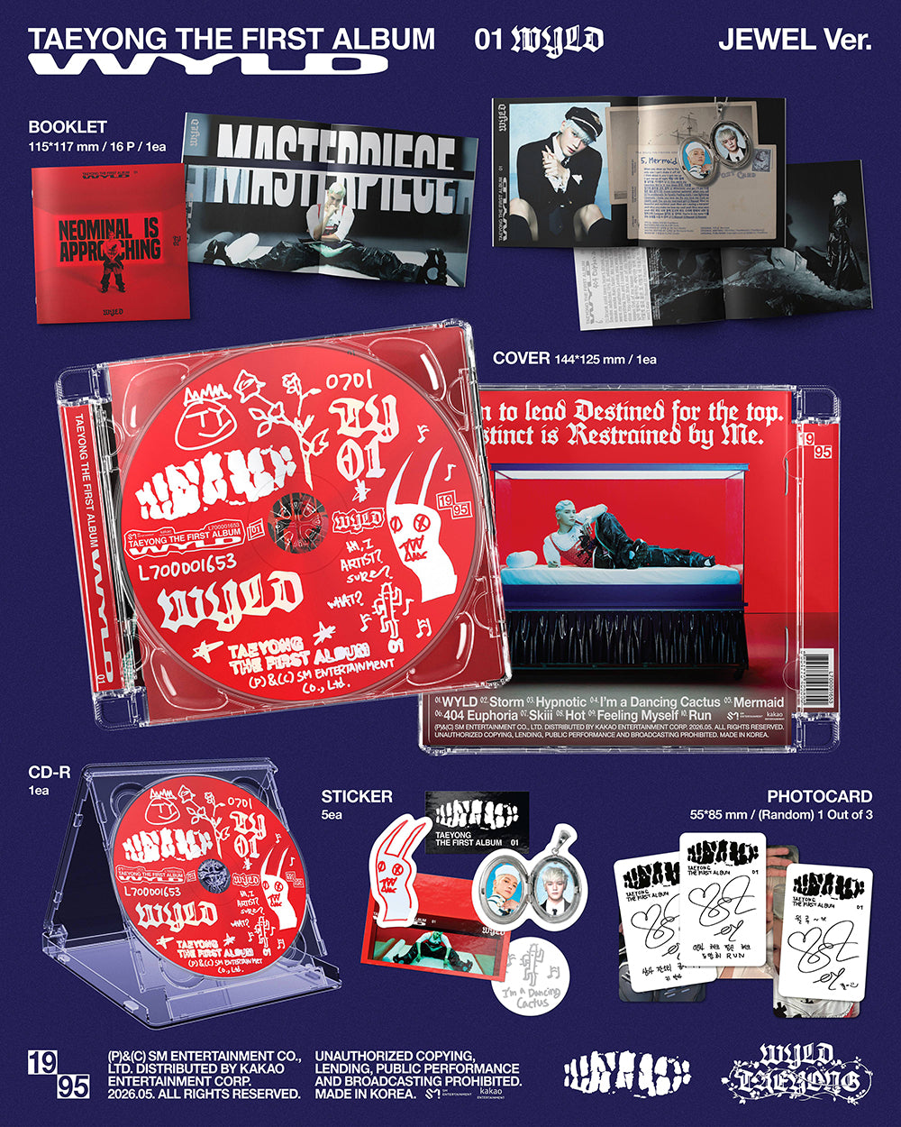 TAEYONG (NCT) - 1st Full Album ‘WYLD’ (Jewel Case Ver.)