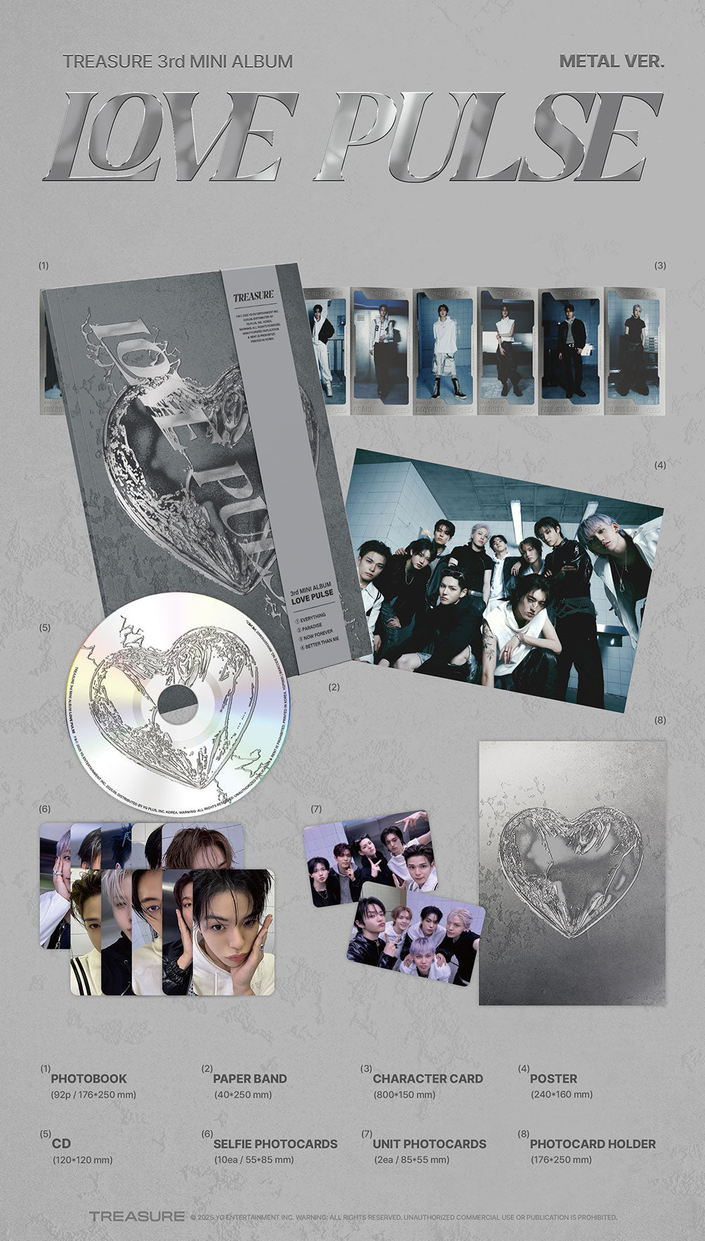 [SALE] TREASURE - 3rd Mini Album ‘LOVE PULSE’