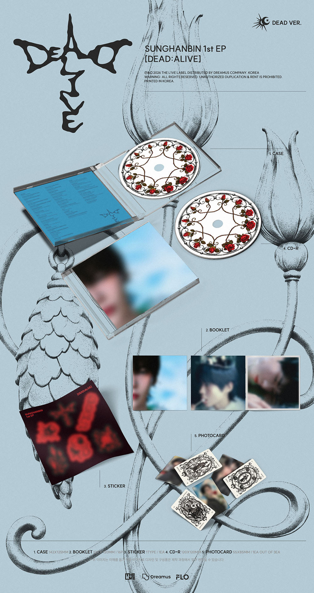 SUNGHANBIN (ZB1) - 1st EP 'DEAD:ALIVE'  (JEWEL Ver.)