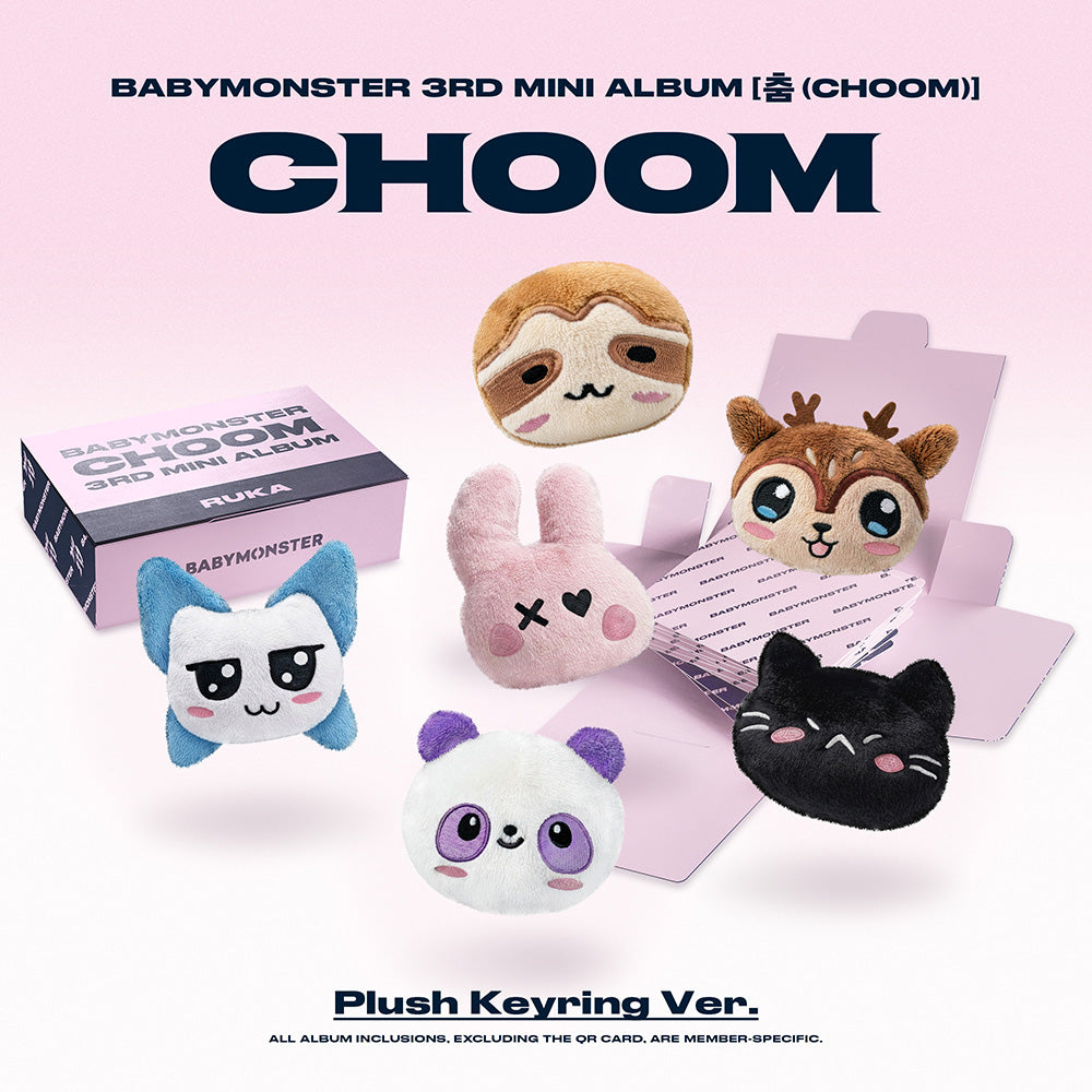 BABYMONSTER - 3rd Mini Album ‘CHOOM’ (Plush Keyring)