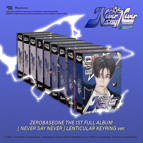 [PRE-ORDER] ZEROBASEONE - 1st Full Album 'NEVER SAY NEVER' (LENTICULAR KEYRING ver.)
