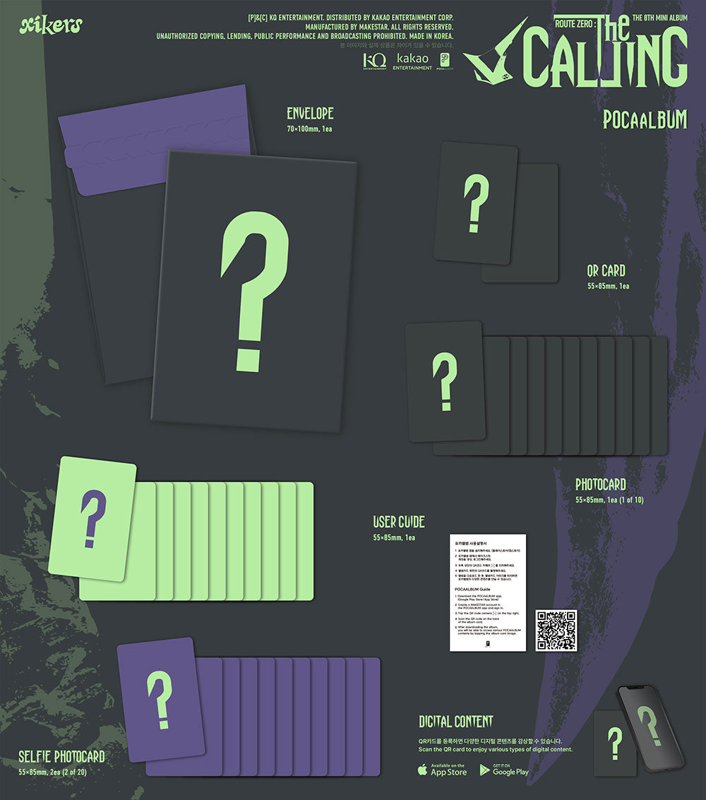 [PRE-ORDER] XIKERS - 8th Mini Album ‘ROUTE ZERO: THE CALLING’ (POCAALBUM)
