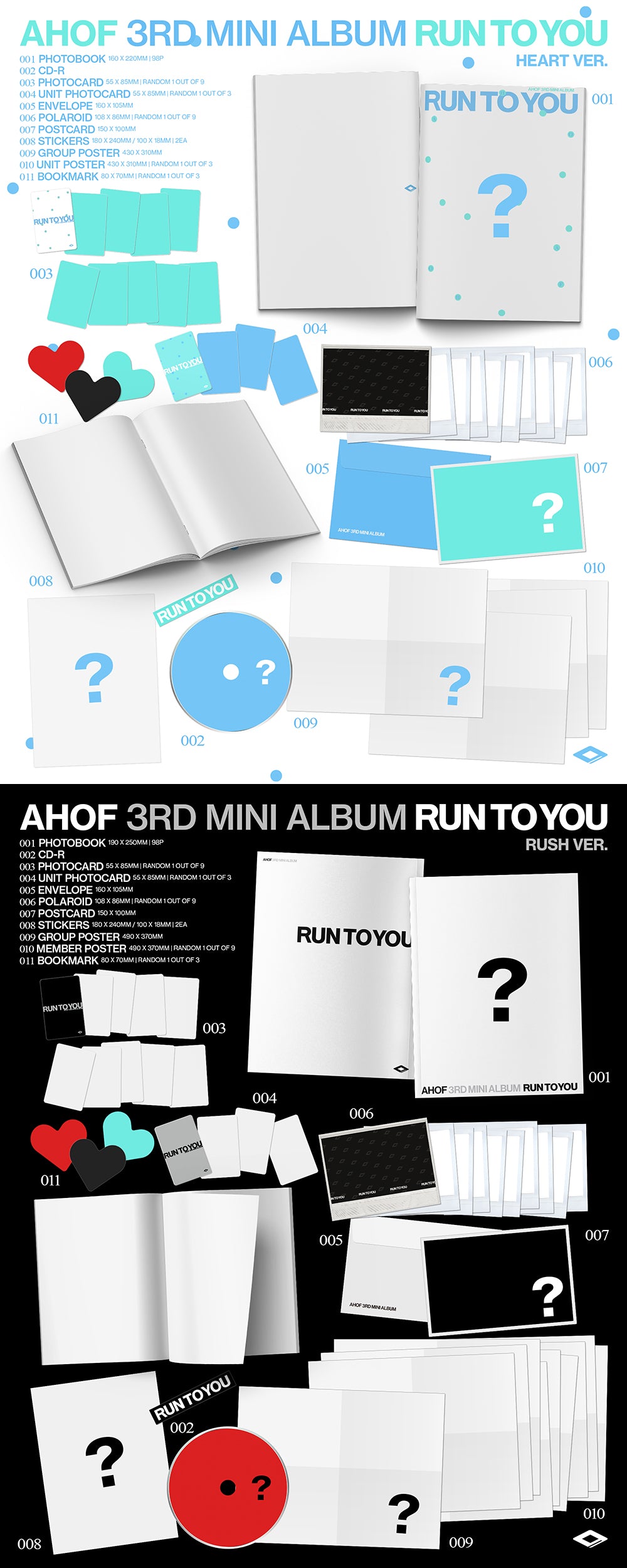 [PRE-ORDER] AHOF - 3rd Mini Album ‘Run To You’ (Photobook Ver)