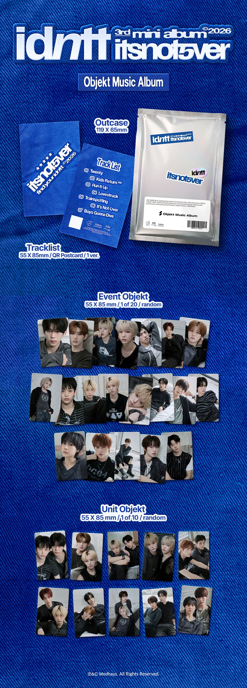 [PRE-ORDER] IDNTT - 3rd Mini Album ‘ITSNOTOVER’ (Objekt Music Ver)