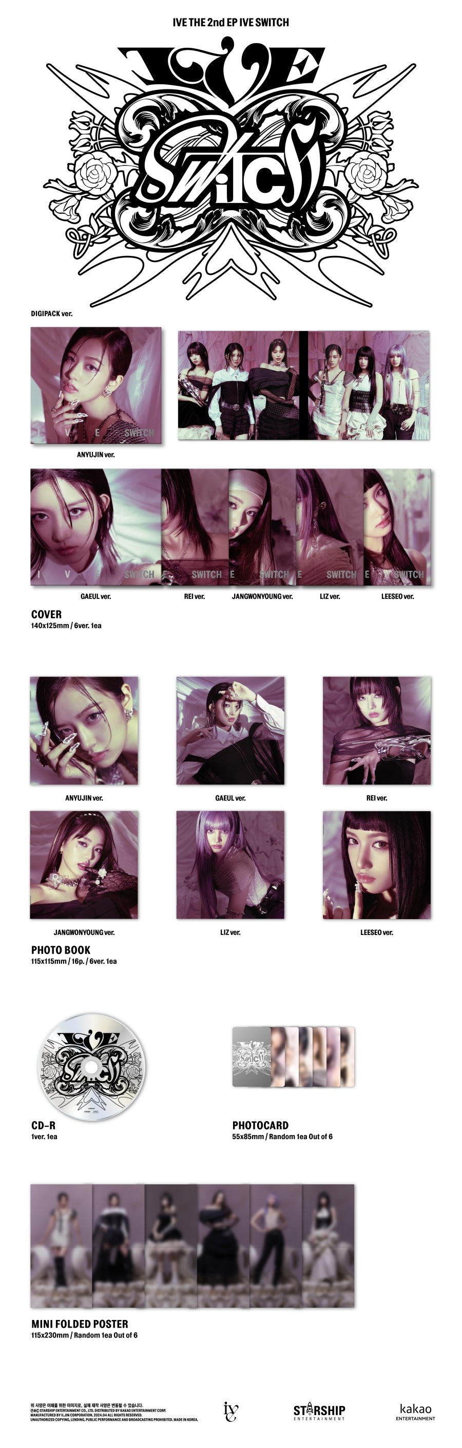 IVE - 2nd EP IVE SWITCH (Digipack)