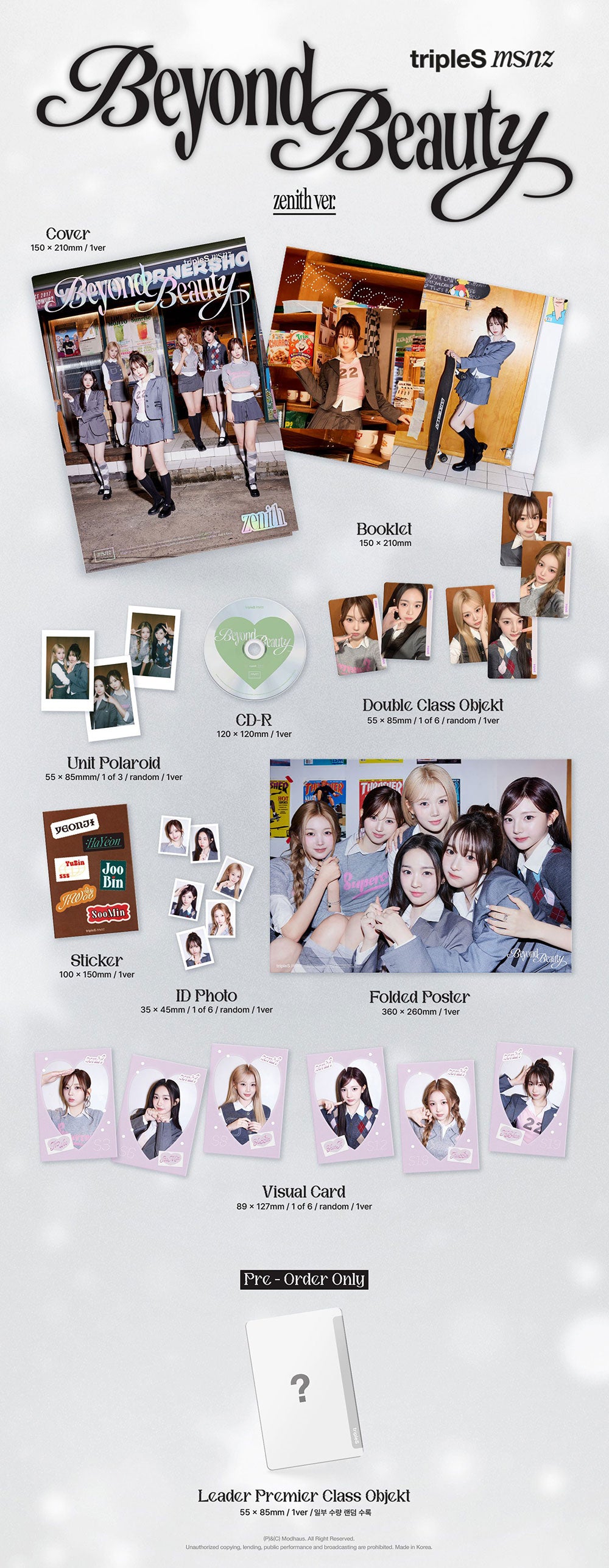 TRIPLES - Mini Album 'MSNZ Beyond Beauty' (Moon/Sun/Neptune/Zenith Ver