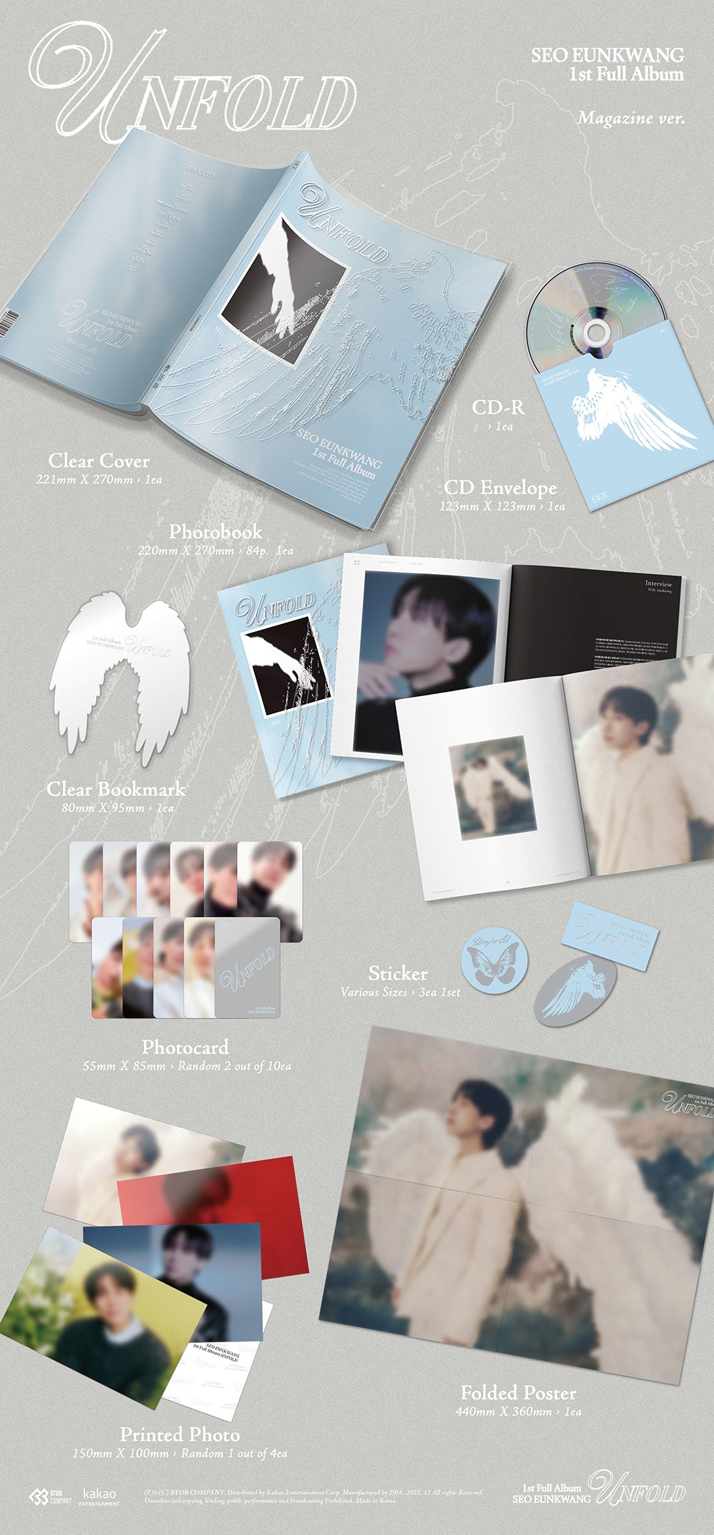 SEO EUNKWANG (BTOB) - 1st Full Album ‘UNFOLD’ (Magazine Ver)