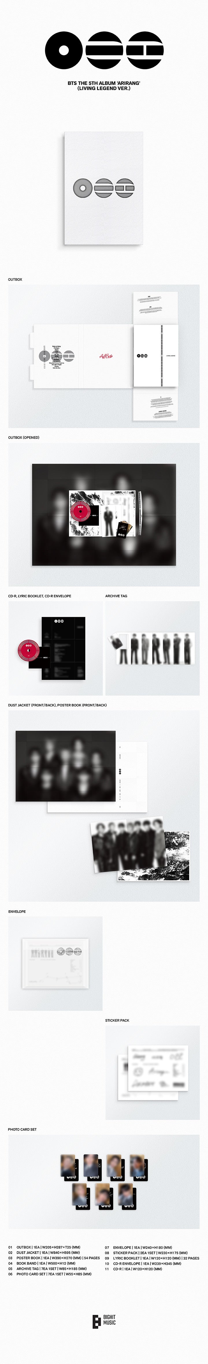 BTS - The 5th Album 'ARIRANG' (LIVING LEGEND ver)