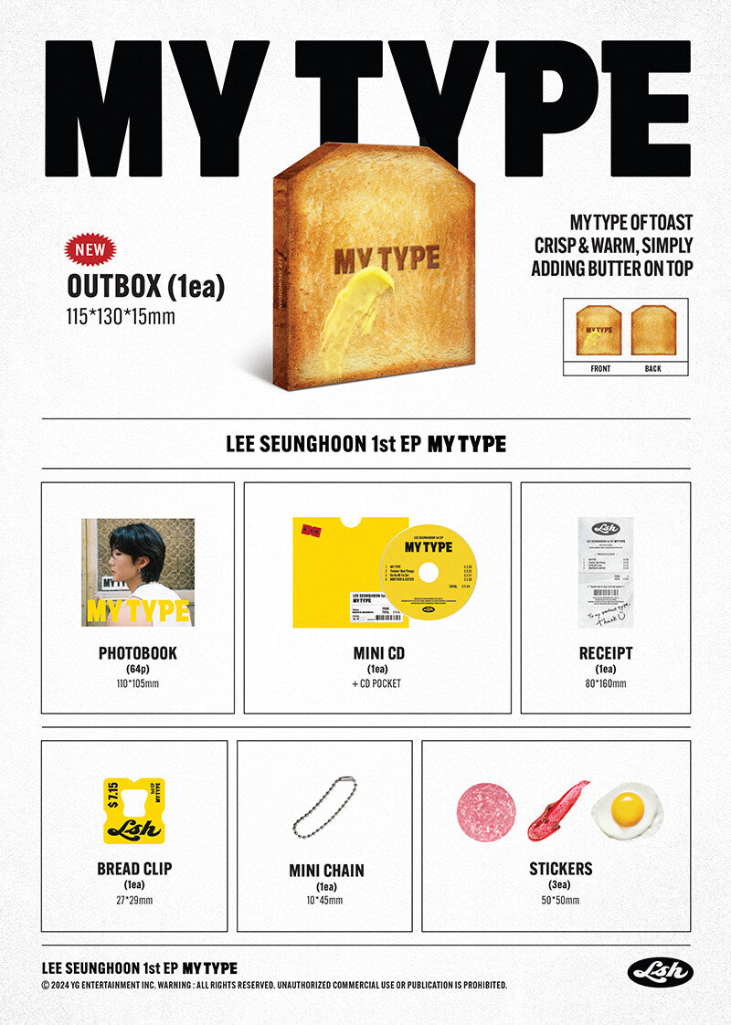 LEE SEUNG HOON (WINNER) - EP 1st Album MY TYPE