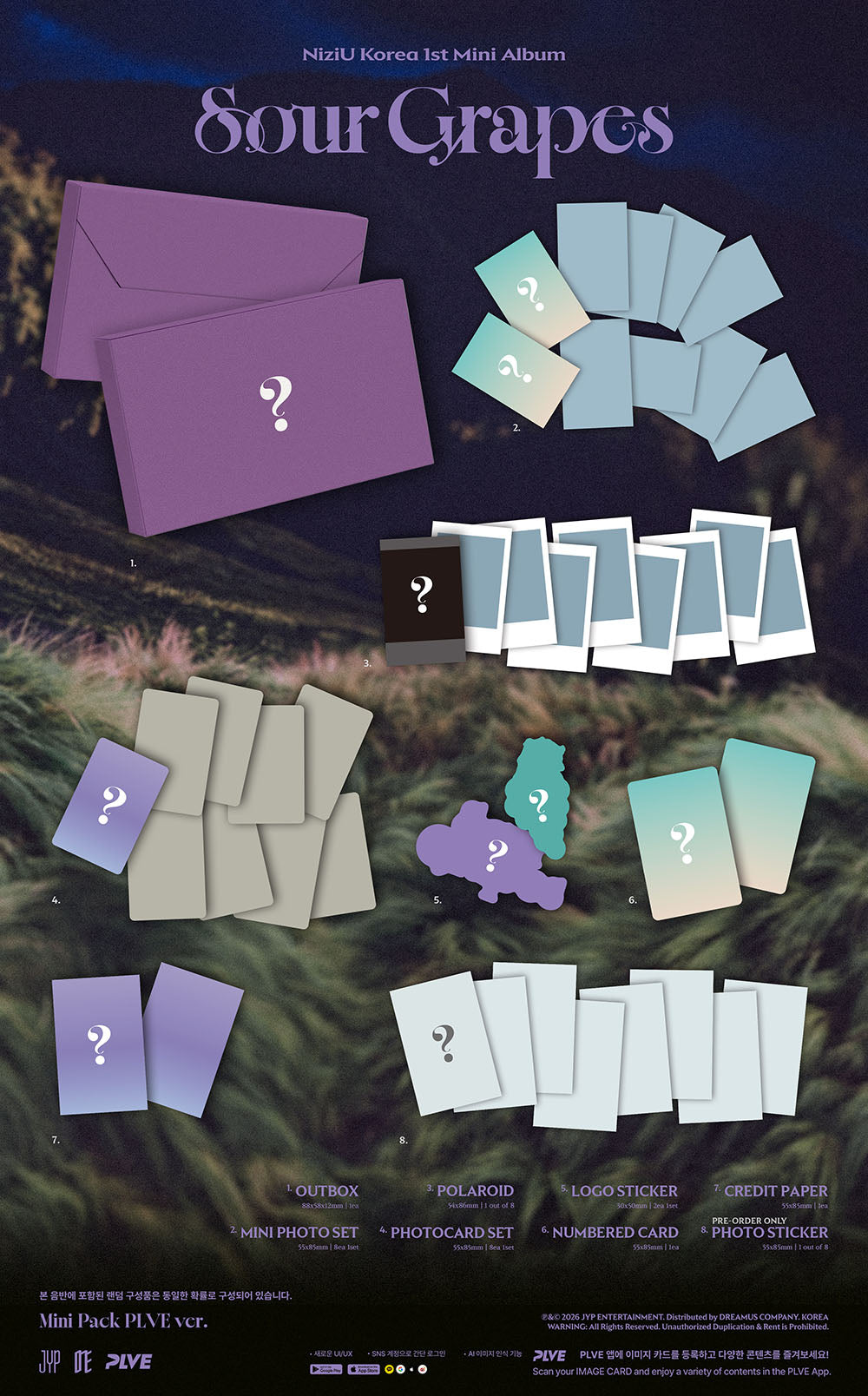 [PRE-ORDER] NIZIU - 1st KR Mini Album ‘SOUR GRAPES’ (PLVE Ver.)