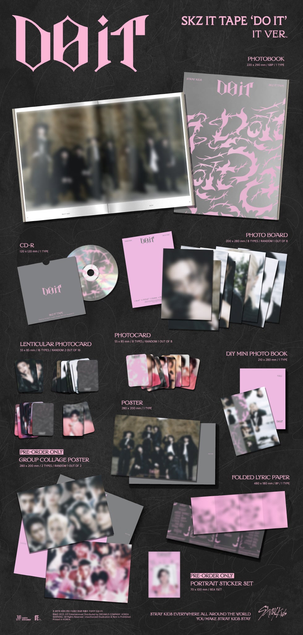 [STORE BENEFIT + PRE-ORDER] STRAY KIDS - SKZ IT TAPE "DO IT" (IT / STANDARD Ver.)