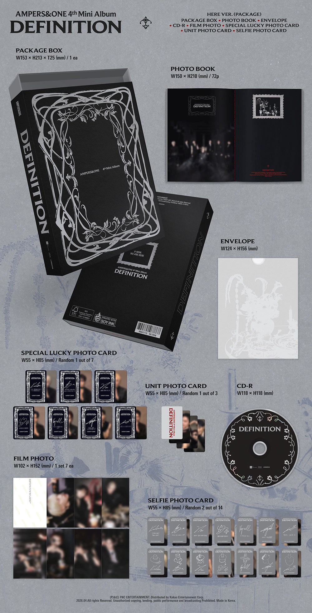 AMPERS&ONE -  4th Mini Album ‘DEFINITION’ (Here/Package Ver.)