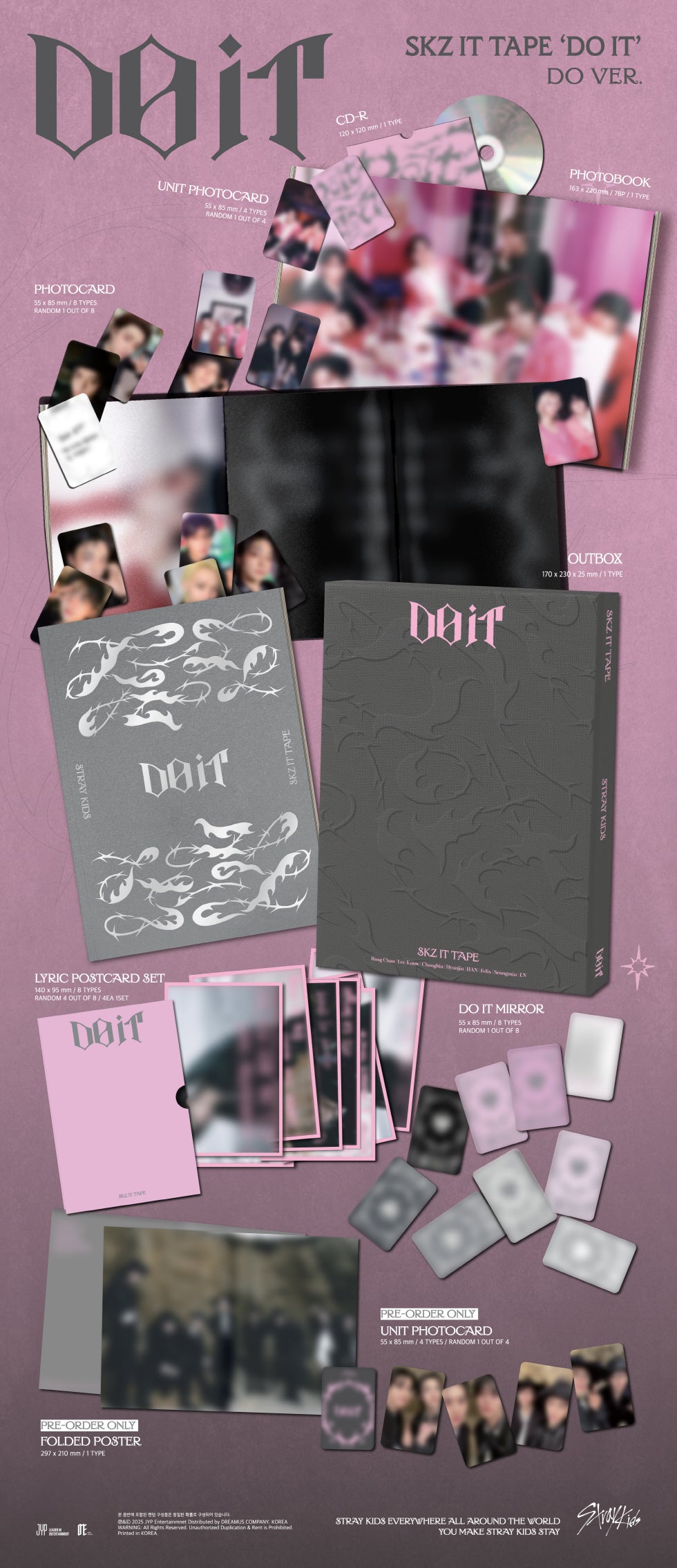 [STORE BENEFIT + PRE ORDER] STRAY KIDS - SKZ IT TAPE "DO IT" (DO / LIMITED Ver.)