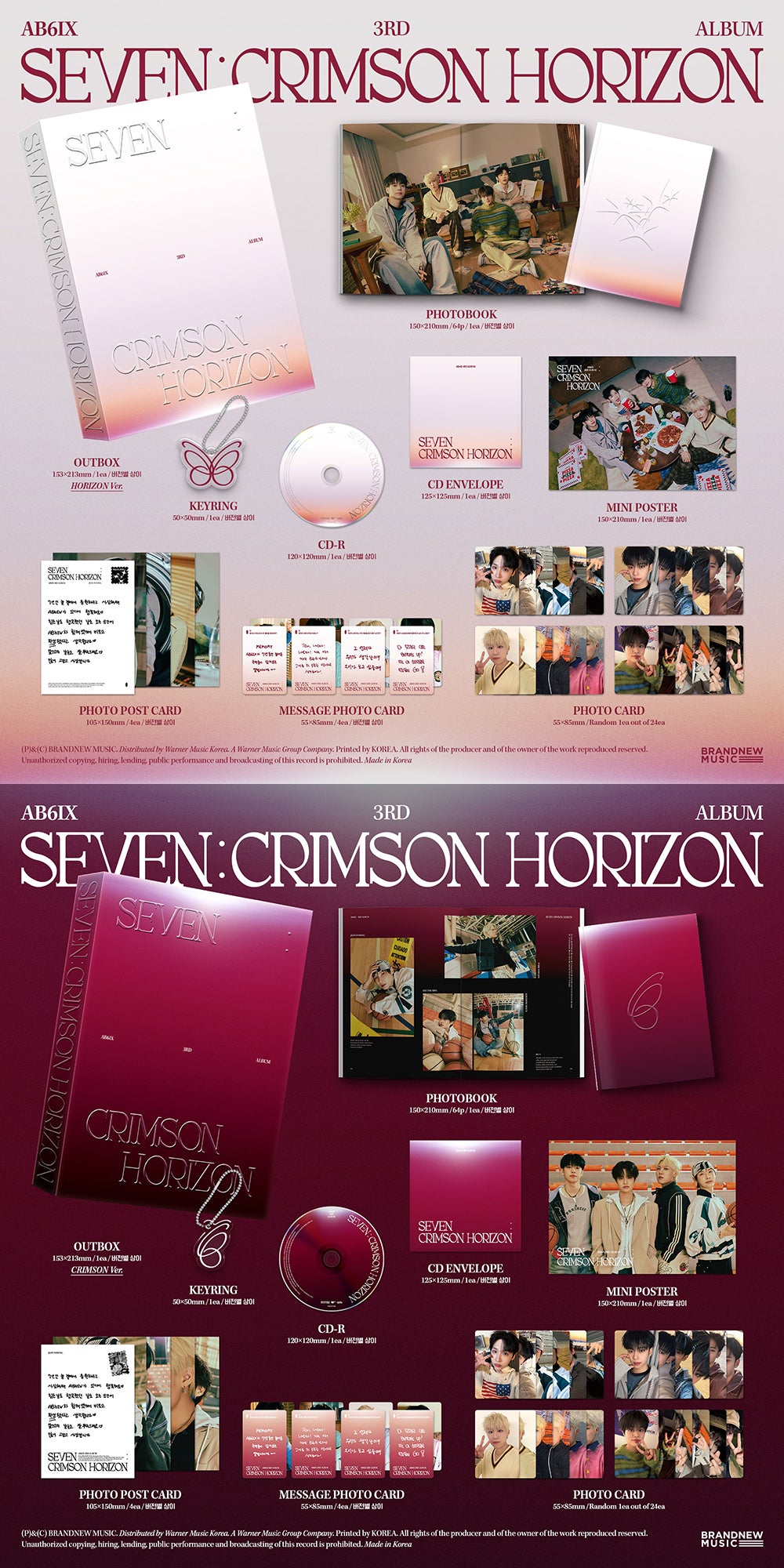 AB6IX - 3RD ALBUM 'SEVEN : CRIMSON HORIZON' (PHOTOBOOK VER.)
