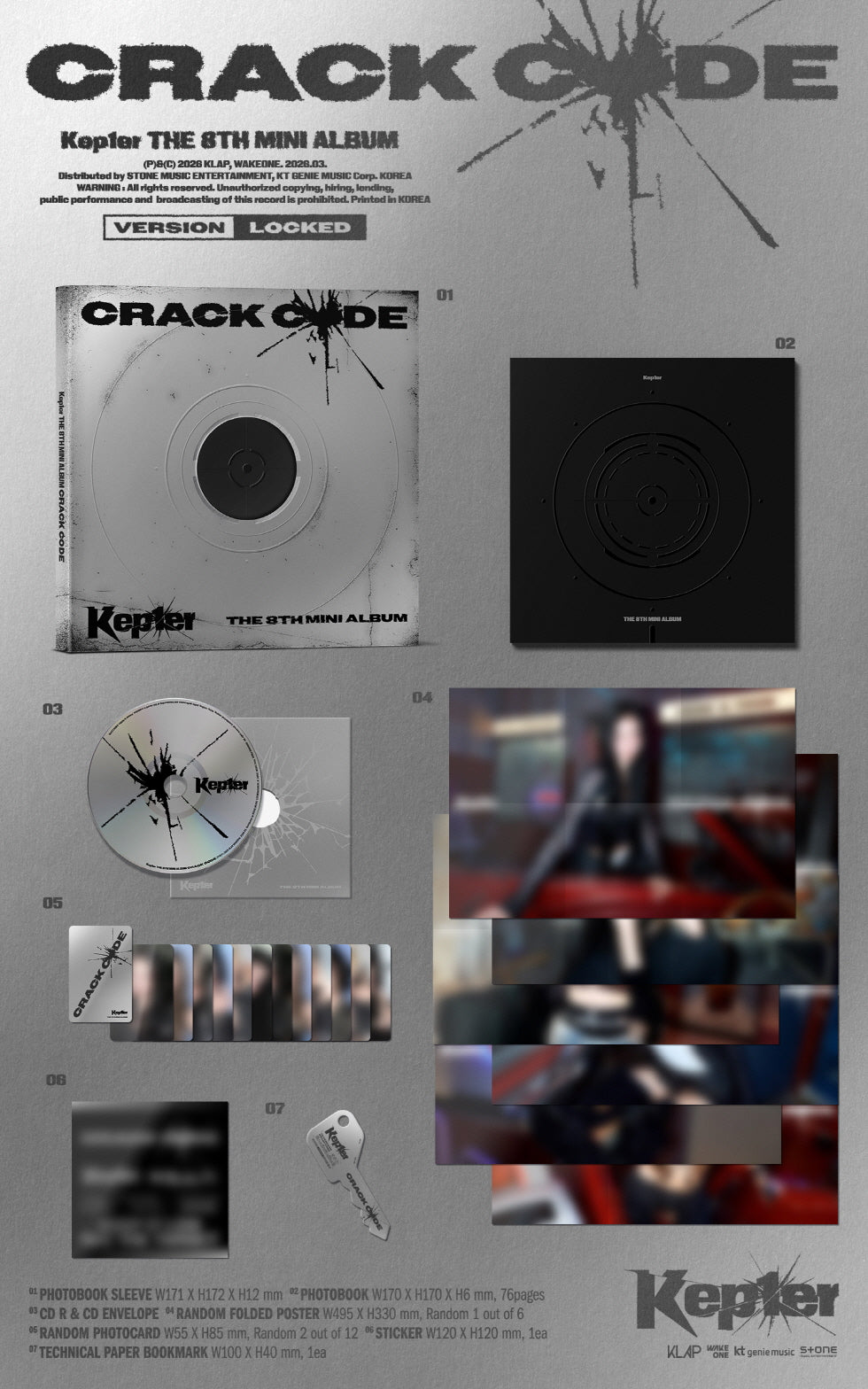 KEP1ER - The 8th Mini Album 'CRACK CODE' (Photobook Ver)