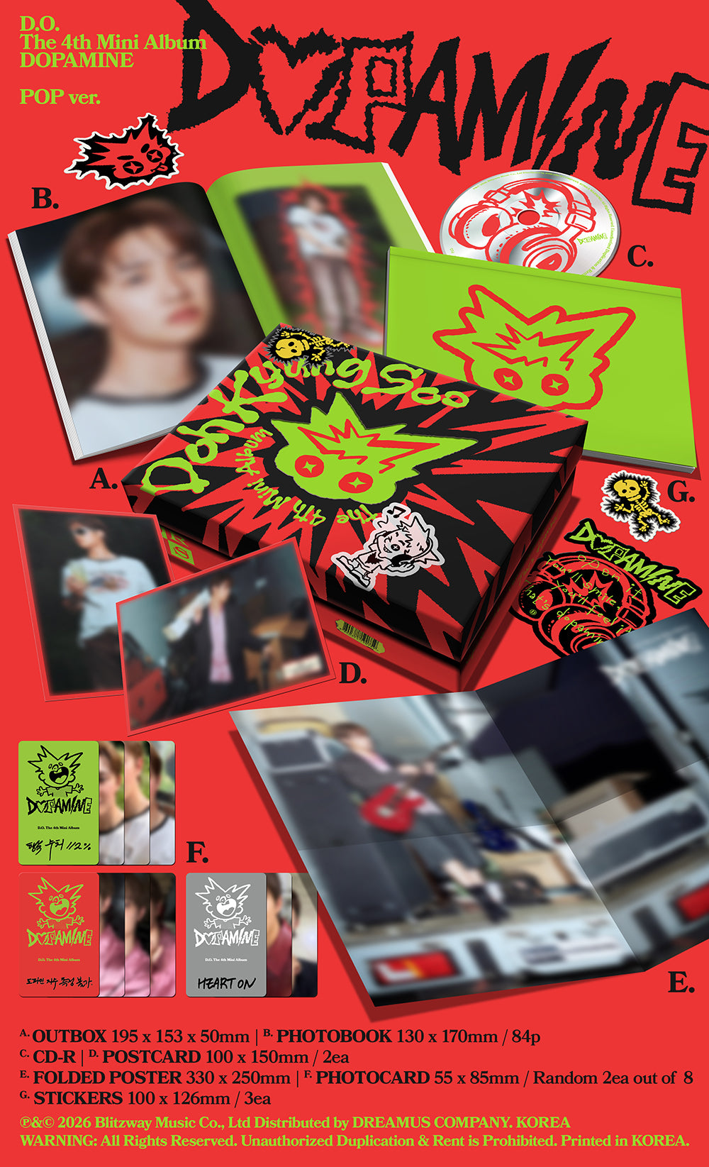 [PRE-ORDER] D.O (EXO) - 4th Mini Album 'DOPAMINE' (POP Ver)