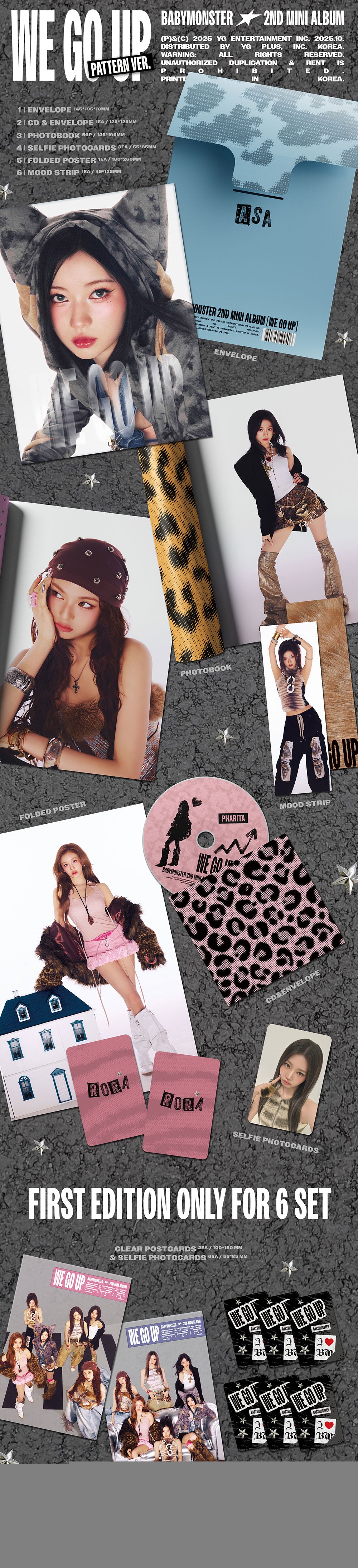 BABYMONSTER - 2nd MINI ALBUM 'WE GO UP' (PATTERN Ver)