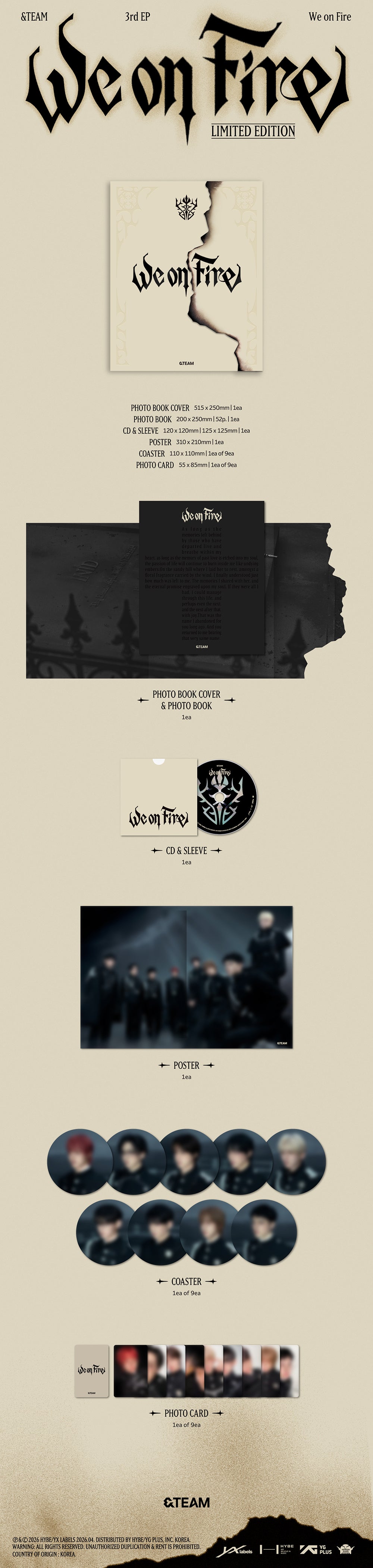 &TEAM - 3rd EP ‘We On Fire’ (LIMITED EDITION)