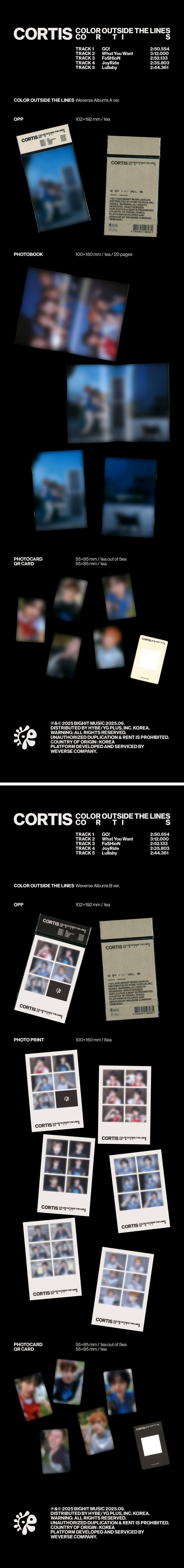 CORTIS - 1st EP 'Colour Outside The Lines' (Weverse Album)