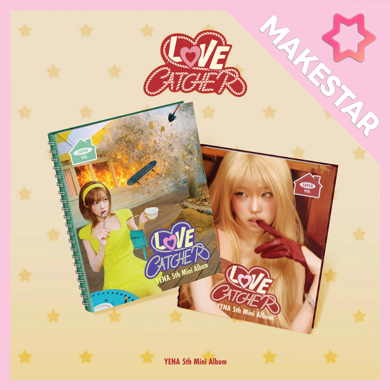 [MAKESTAR PRE-ORDER PARTY] YENA - 5th Mini Album 'LOVE CATCHER' (Photobook)