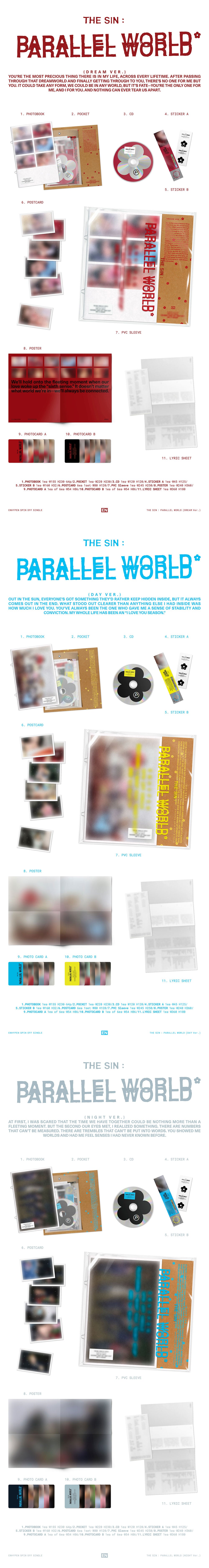 [PRE-ORDER] ENHYPEN - 'THE SIN : PARALLEL WORLD' (PHOTOBOOK ver.)