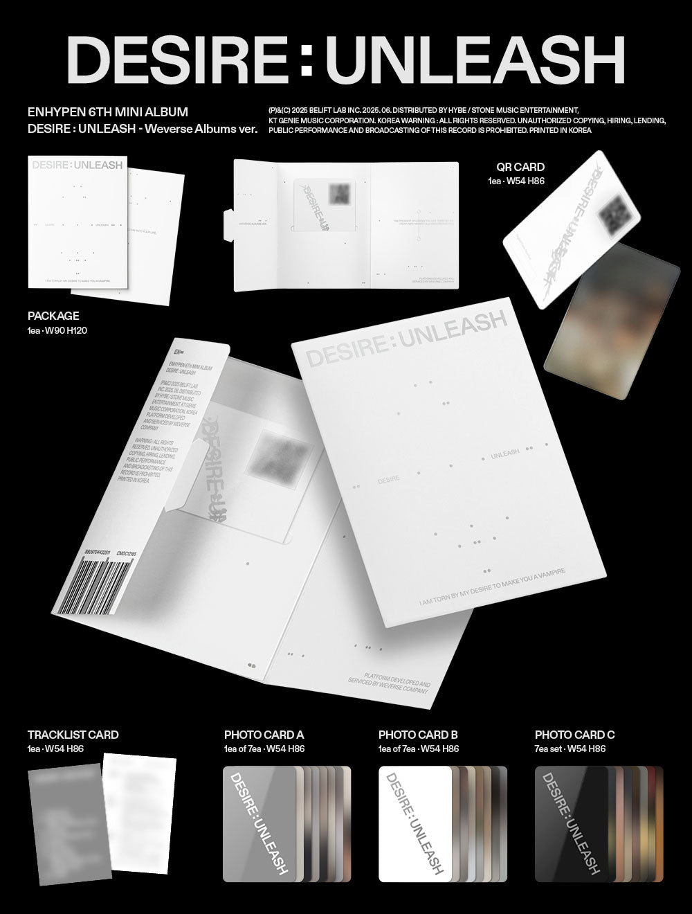 ENHYPEN - DESIRE: Unleash Album (Weverse Album)