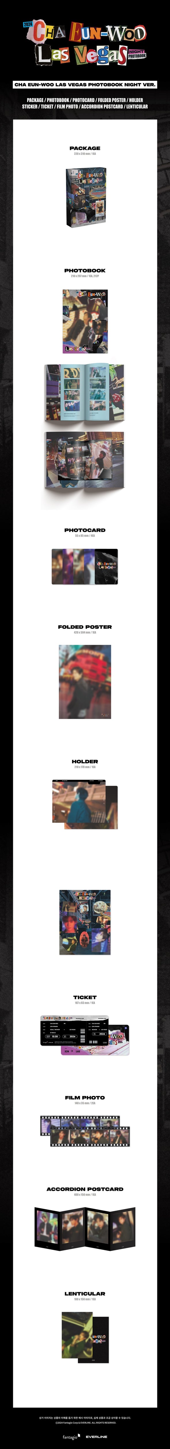 CHA EUN WOO - 2024 LAS VEGAS PHOTOBOOK (Night Version)