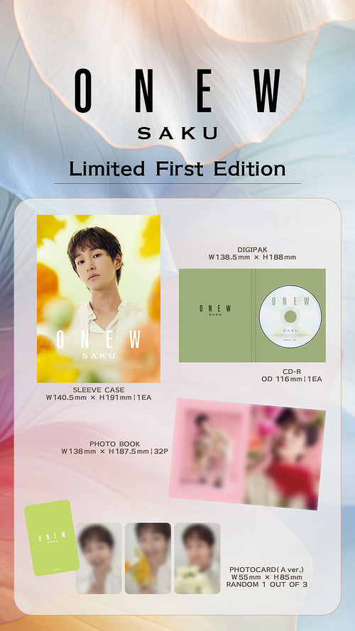 [PRE-ORDER] ONEW (SHINEE) - Japanese Mini Album ‘SAKU’ (Limited Edition)
