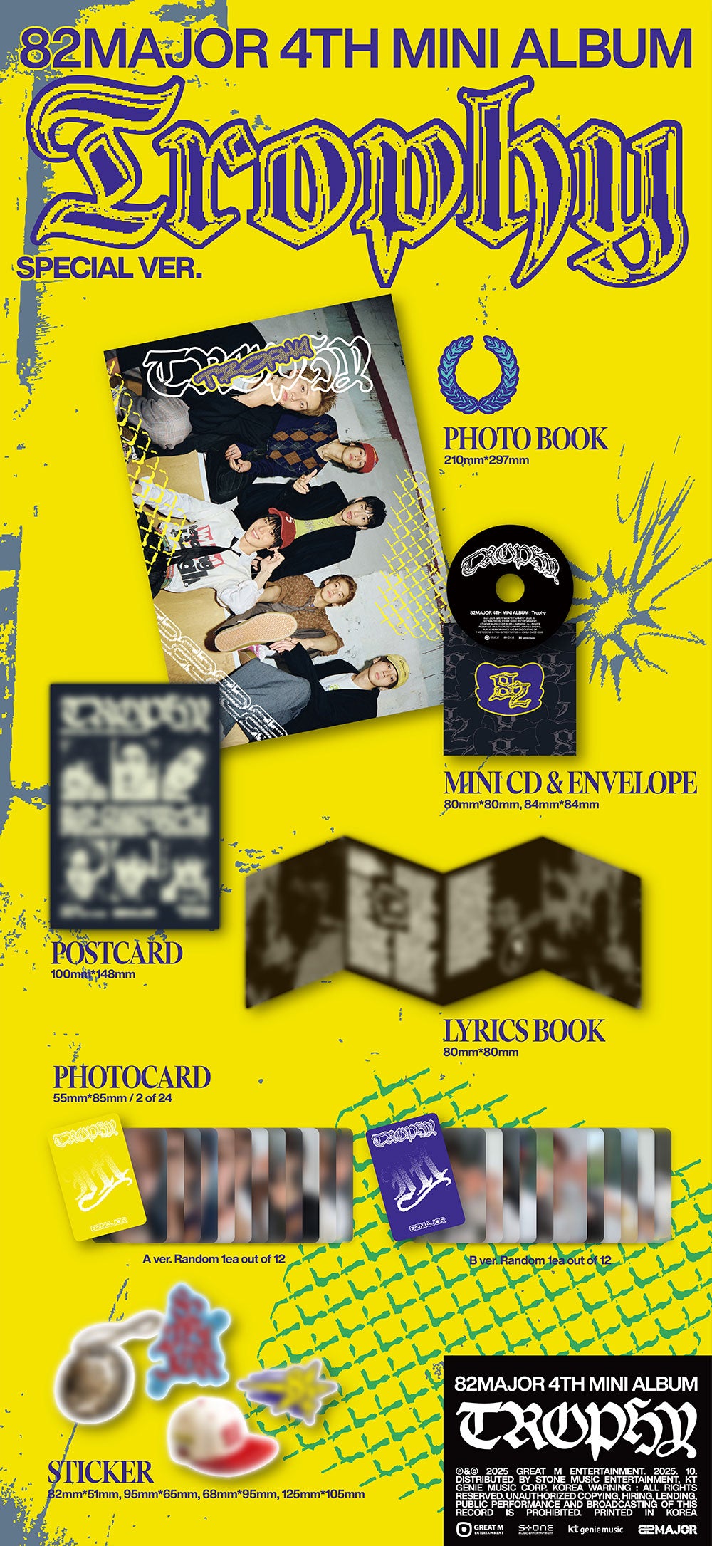 [PRE-ORDER] 82MAJOR - 4th Mini Album ‘TROPHY’ (Special Ver.)