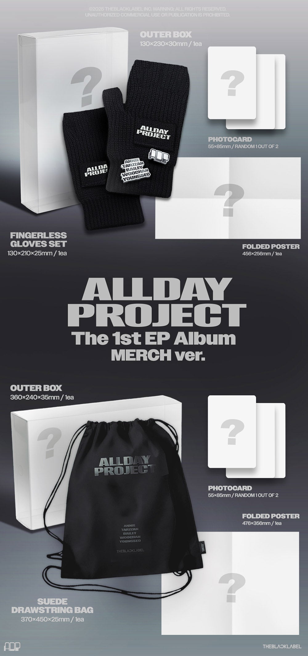[PRE-ORDER] ALLDAY PROJECT - 1st EP Album (Merch Ver.)