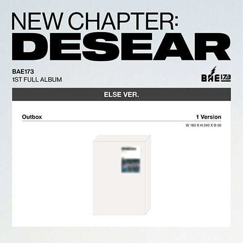 BAE173 - 1st Full Album ‘NEW CHAPTER: DESEAR’ (ELSE Ver.)