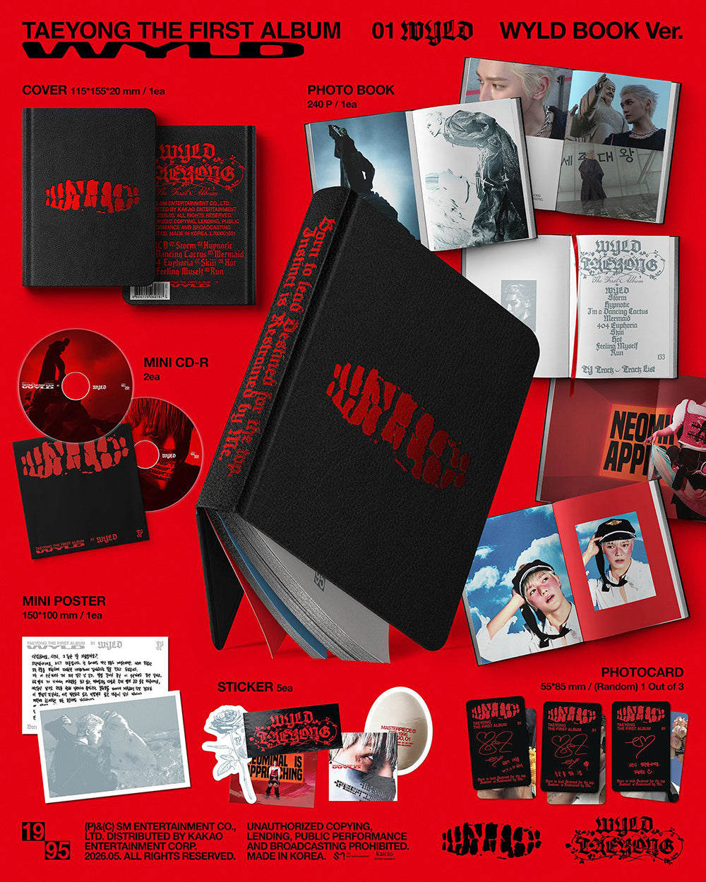 TAEYONG (NCT) - 1st Full Album ‘WYLD’ (WYLD BOOK Ver.)