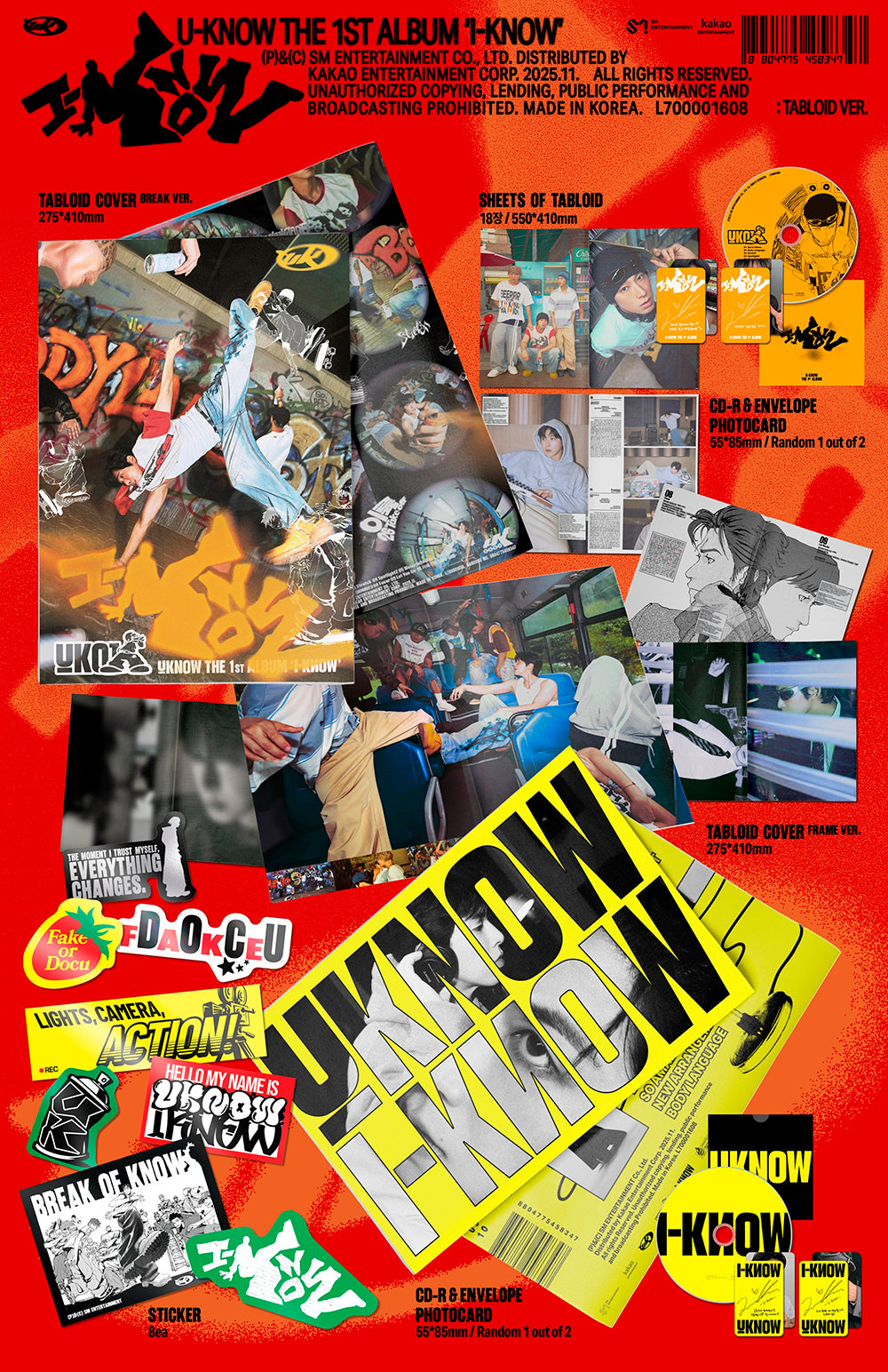 [SALE] U-KNOW - 1st Full Album ‘I-KNOW’ (Tabloid Ver)