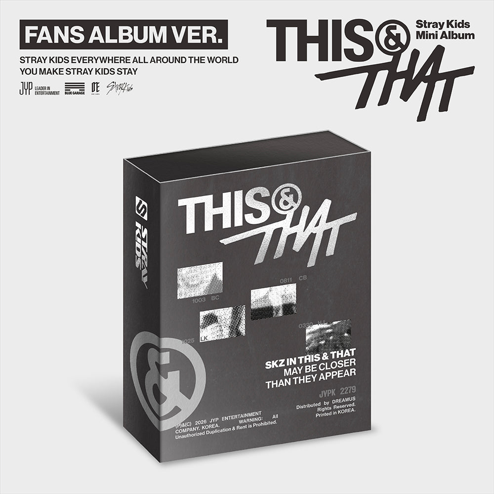 [PRE-ORDER] STRAY KIDS - Mini Album 'THIS & THAT' (FANS Album Ver)