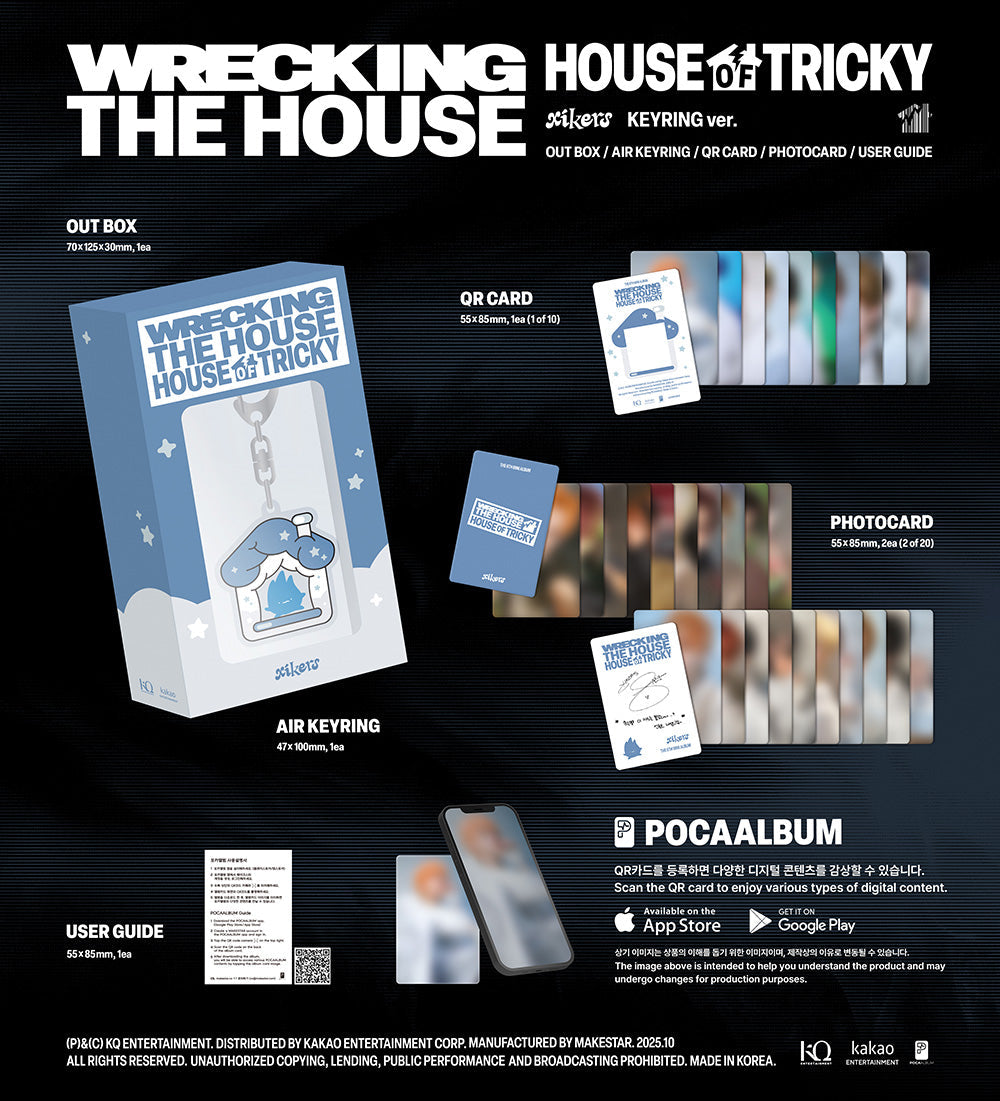 [SALE] XIKERS - 6th Mini Album ‘House Of Tricky: Wrecking The House’ (Keyring Ver)