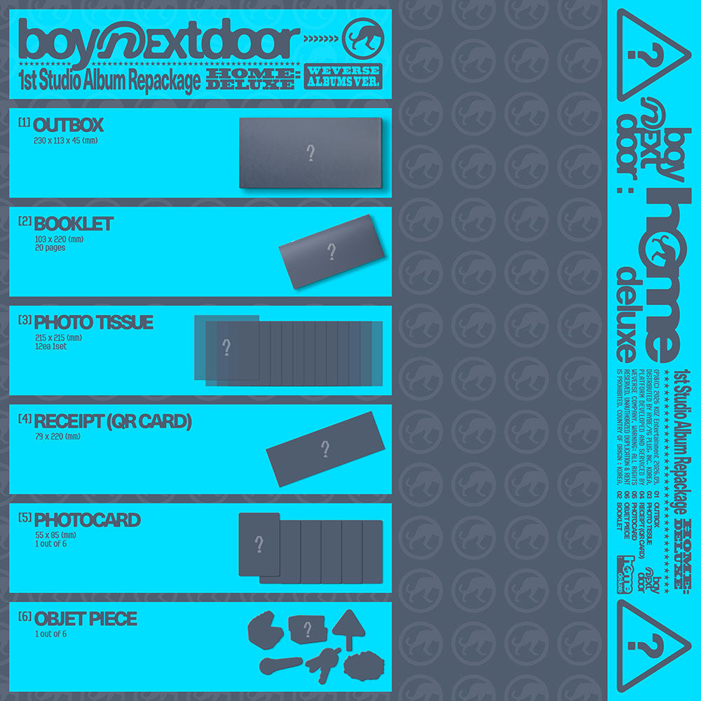 [PRE-ORDER]BOYNEXTDOOR - 1st Studio Album REPACKAGE ‘HOME: DELUXE’ (Weverse Ver.)