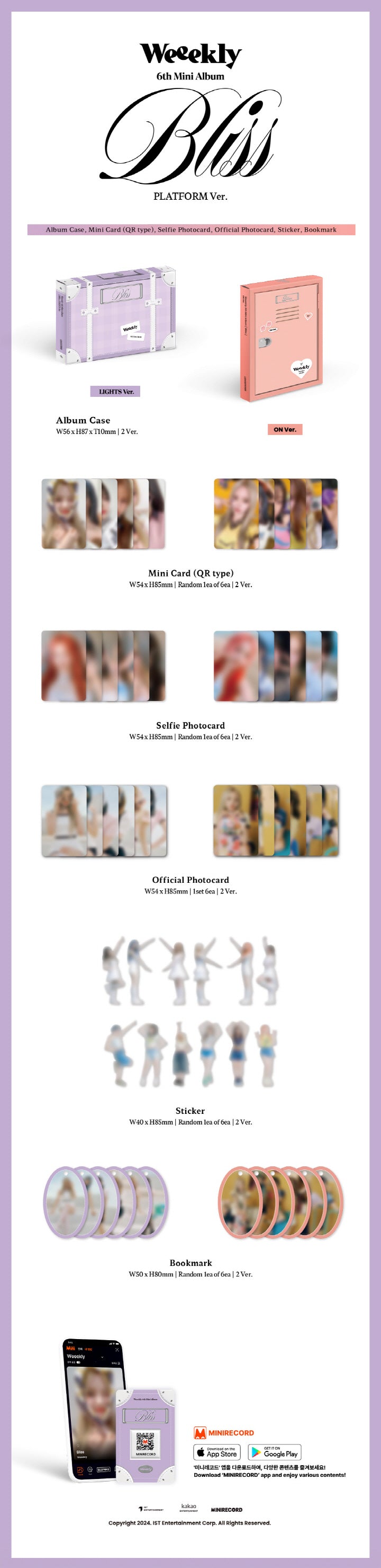 WEEEKLY - 6th Mini Album 'BLISS' (Platform Ver.)
