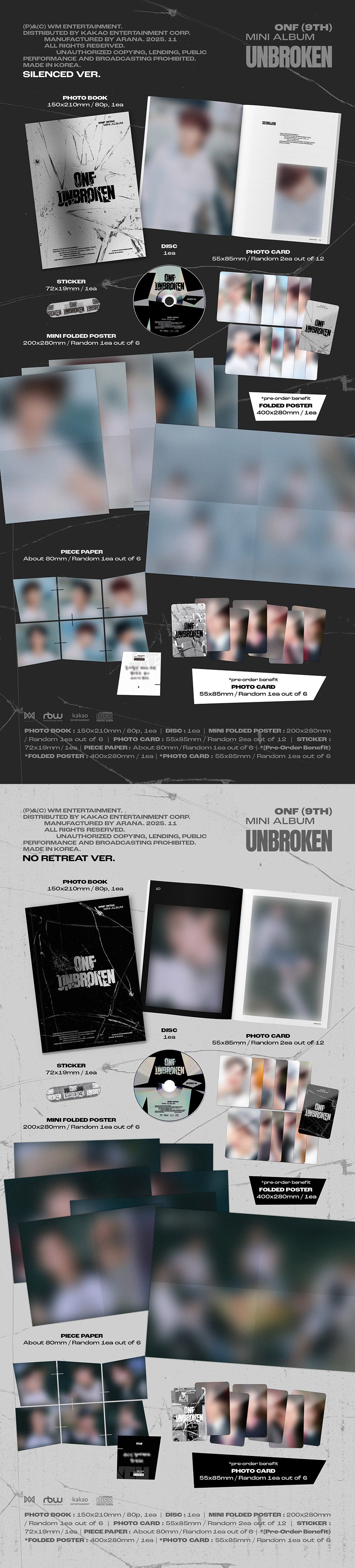 [PRE-ORDER] ONF - 9th Mini Album 'Unbroken'
